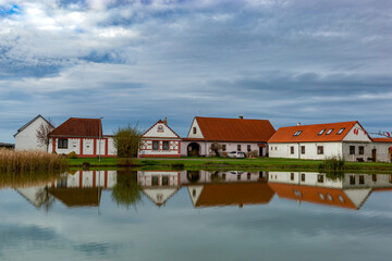 Traditional czech village Zalsi (Z?l?? - in czech), Czech Republic.