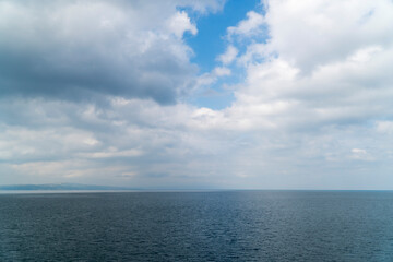 Fototapeta na wymiar Beautiful Seascape with Clouds