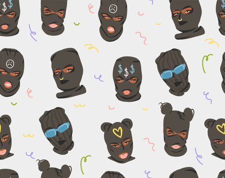 ski mask clip art