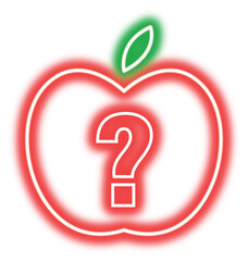 Apple Neon Symbol Question Mark