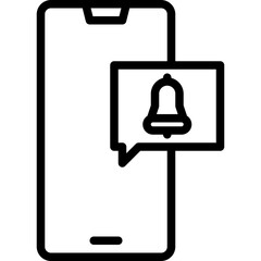 Notification outline icon