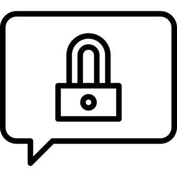 recommend clip art: Lock outline icon