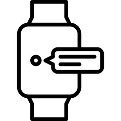 Smartwatch outline icon