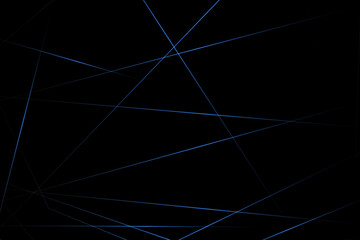 Abstract black with blue lines, triangles background modern design. Vector illustration EPS 10.
