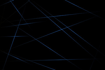 Abstract black with blue lines, triangles background modern design. Vector illustration EPS 10.