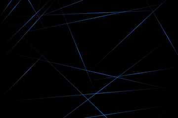 Abstract black with blue lines, triangles background modern design. Vector illustration EPS 10.