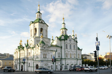 Russia. Tyumen. The object of cultural heritage is the Church of the Savior.