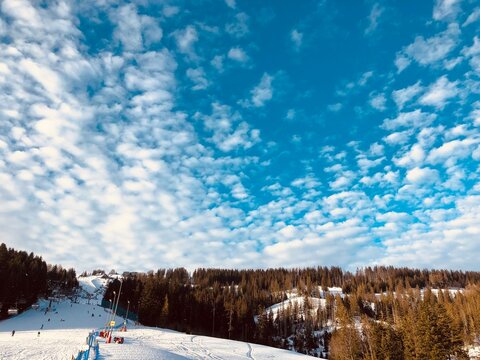 winter landscape in the mountains