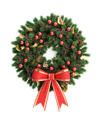 Christmas Ornaments Isolated on White