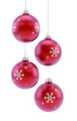 Christmas Ornaments Isolated on White