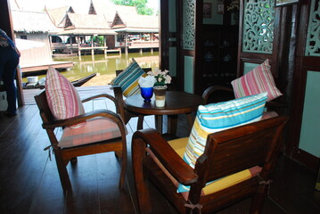 interior of a cafe