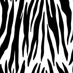 Zebra Skin, Animal Print Seamless Pattern