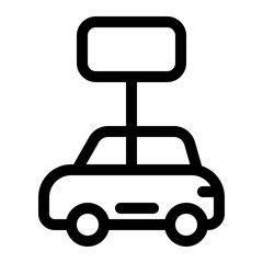 car rent vector icon