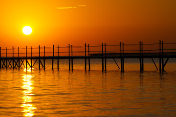 Obraz premium Sharm el-Sheikh, Egypt. sunrise. beautiful sunrise in Egypt.