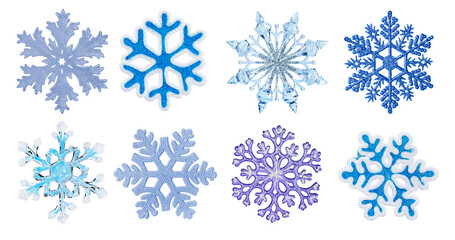 Set of snowflakes - 545896714