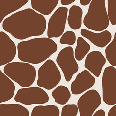 Giraffe Skin, Animal Print Seamless Pattern