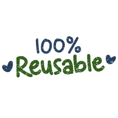 Reusable Eco Friendly Label Hand Lettering