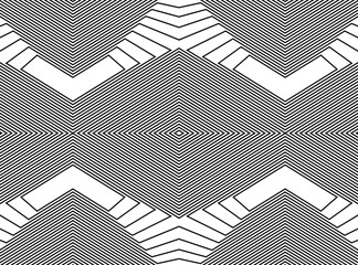 Line art optical .Wave design black and white. Pattern Digital image with a psychedelic stripes. Argent base for website, print, basis for banners, wallpapers, business cards, brochure