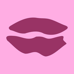 Obraz premium lips isolated on white