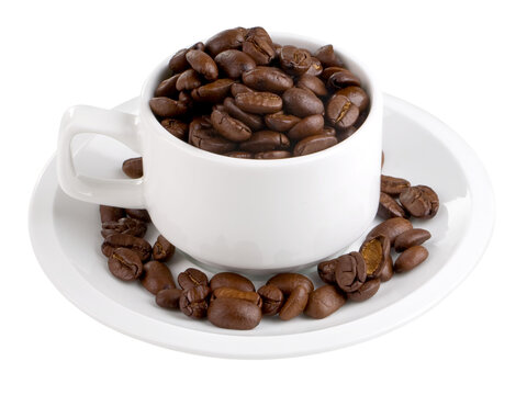 coffee beans in a cup