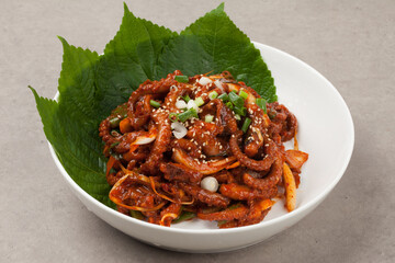 cooking, food, food, meals, food, seafood, octopus, stir-fry, stir-fried octopus, spicy, red, red, food ingredients, Korean food, Korean food, Korean food, Korean food, Korean culture,낙지볶음,낙지,해산물,