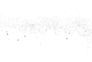 Light silver glitter confetti background. White festive texture.