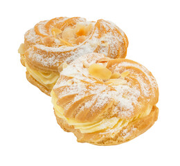 Cake isolated on white background with clipping path