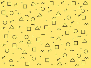 Abstract geometric background with different geometric