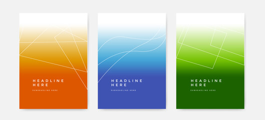 colorful red blue green gradient mesh modern  background design element for banner brochure flyer presentation poster template