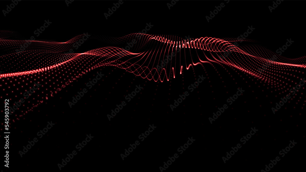 Poster abstract futuristic background. big data visualization. network connection. data transfer. 3d render