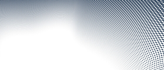 Dotted vector abstract background, black dots in perspective flow, dotty texture abstraction, big data technology image, single color cool backdrop.
