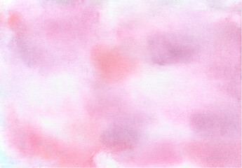 Pink watercolor background, watercolor painting 