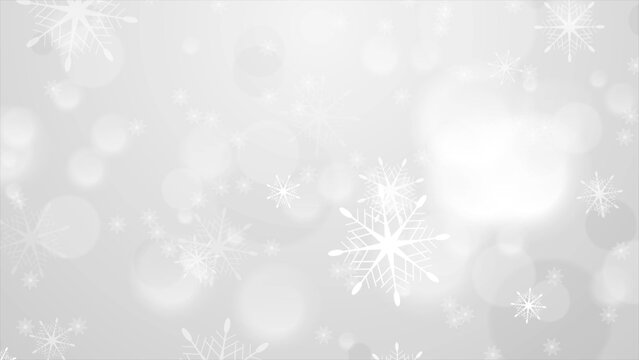 White abstract snowflakes Christmas corporate background