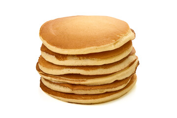 Homemade American pancakes. Healthy morning breakfast.
