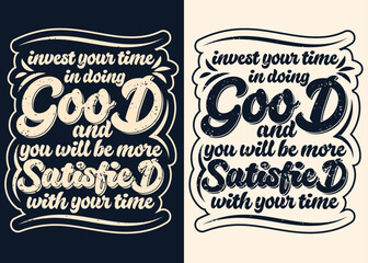 invest your time typography quotes 