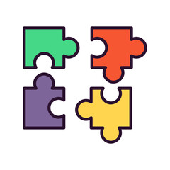 Obraz premium Puzzles Icon