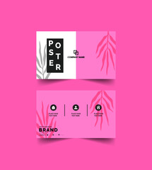 business card template design vector art classic and modern