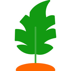 Monstera Leaf Icon
