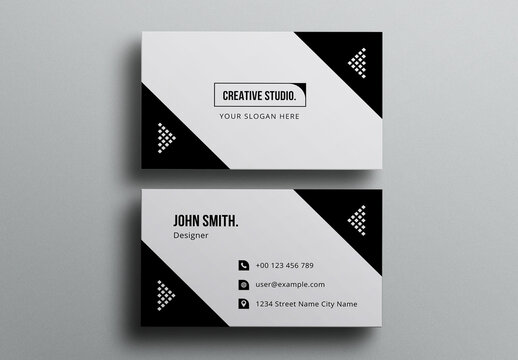 Business Card Design Template Layout