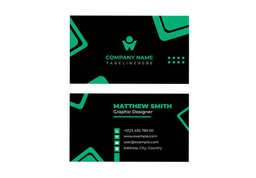 Business card template Layout