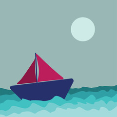 boat on the sea