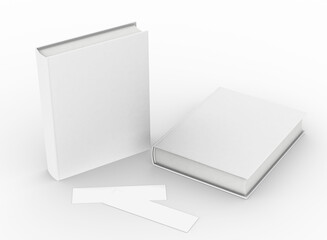template empty book mockup , 3D rendering