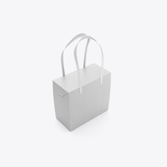 Kraft Box with Handles Mockup. 3D render
