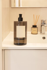 Hand soap bottle bathroom vertical