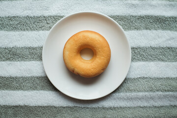 breakfast with donut homemade