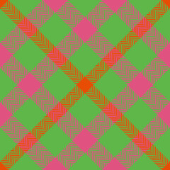 Fabric seamless background. Texture check tartan. Plaid textile pattern vector.