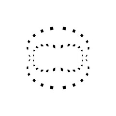 Text frame icon. Simple style big sale poster background symbol. logo design element. T-shirt printing. Vector for sticker.