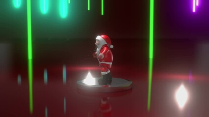 Santa Claus dancing like no tomorrow. High bitrate 4K animation. This animation loops seamlessly. - Powered by Adobe
