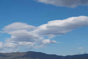 Fototapeta premium clouds over the mountains
