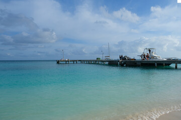 Fulidhoo ferry and speedboat jerry during hot afternoon day.